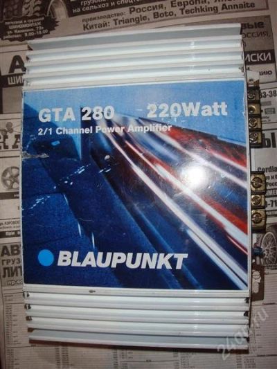 Лот: 795832. Фото: 1. Усил Blaupunkt 220W. Усилители