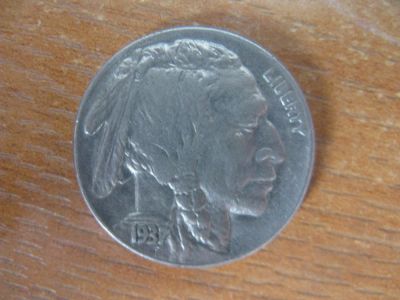 Лот: 10525832. Фото: 1. США 5 центов 1937 года. Индеец... Страны СНГ и Балтии