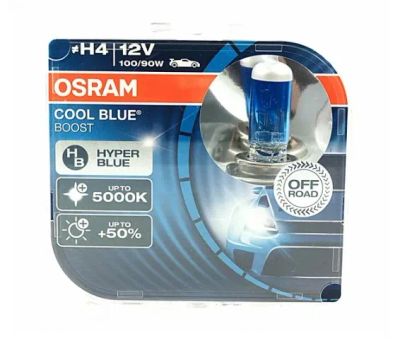 Лот: 23964763. Фото: 1. Лампа H4 Osram Cool Blue Boost... Оптика и освещение
