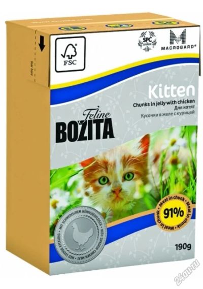 Лот: 5562190. Фото: 1. Консервы Bozita Feline Funktion... Корма