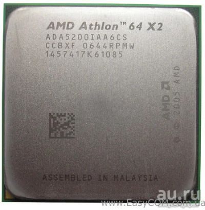 Лот: 9404381. Фото: 1. AMD Athlon 64 X2 5200+ (ADA5200... Процессоры
