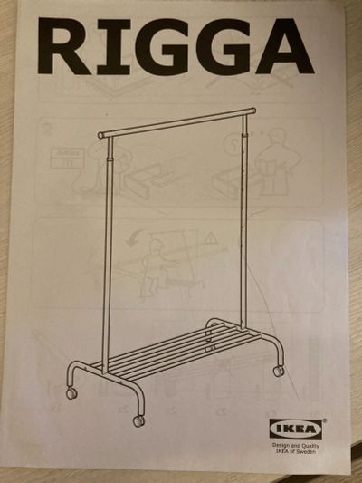 Лот: 19834157. Фото: 1. Вешалка напольная ИКЕЯ RIGGA. Полки, стеллажи, этажерки