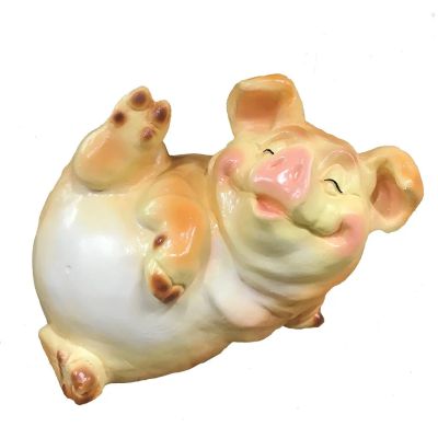 Лот: 24426224. Фото: 1. Копилка Свинка на боку, 325. Копилки