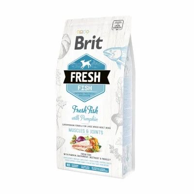 Лот: 14617805. Фото: 1. Brit (Брит) Fresh 12кг Рыба/Тыква... Корма