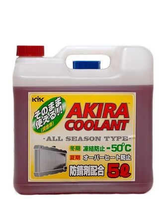 Лот: 18584636. Фото: 1. Akira coolant -50 красный антифриз... Масла, жидкости