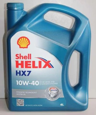 Лот: 9073306. Фото: 1. Shell Helix HX7 10W-40 4L. Масла, жидкости