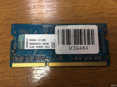 Лот: 13353265. Фото: 1. Оперативная память ddr3 4 ГБ sodimm... Оперативная память