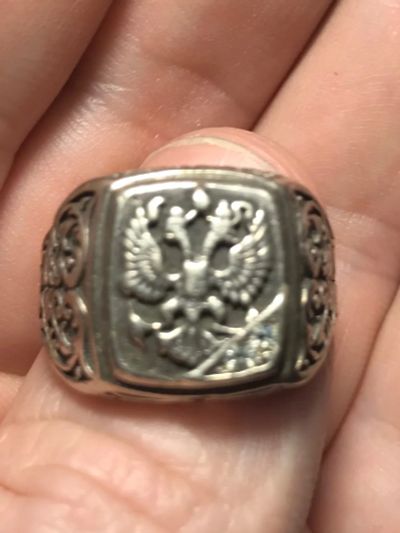 Лот: 20013256. Фото: 1. Кольцо печатка серебро. Кольца, перстни