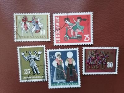 Лот: 25678319. Фото: 1. Югославия. Набор марок. Марки