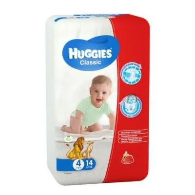 Лот: 10307723. Фото: 1. Подгузники Huggies Classic 4... Детская гигиена