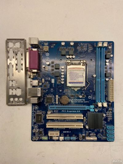 Лот: 18305550. Фото: 1. Материнская плата gigabyte ga-h61m-s2pv... Материнские платы
