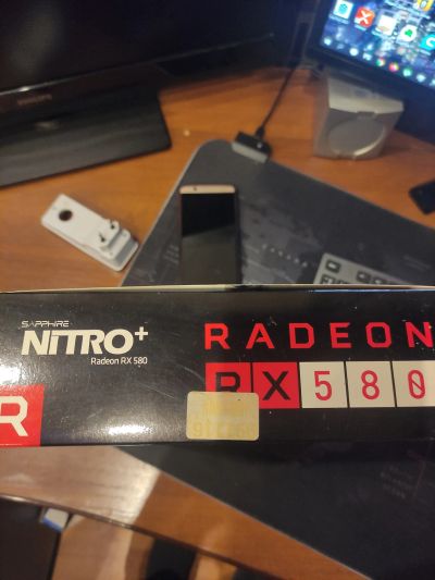 Лот: 18265027. Фото: 1. radeon rx 580 4gb nitro. Видеокарты