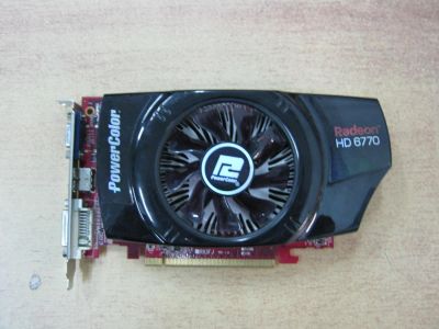 Лот: 6594103. Фото: 1. Видеокарта Radeon HD6770 1Gb PowerColor... Видеокарты