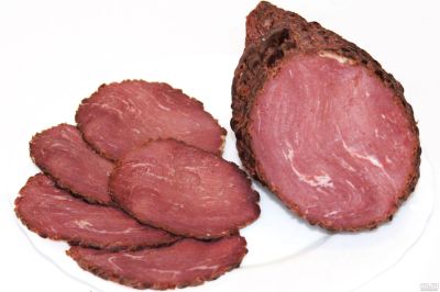 Лот: 13716571. Фото: 1. Оленина Шейка деликатесная (копчено... Мясо, птица, яйцо