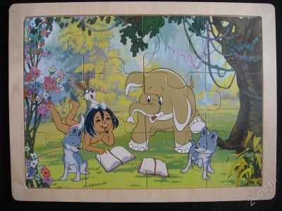 Лот: 2165578. Фото: 1. Пазл "Маугли" 12дет., ADEX. Пазлы