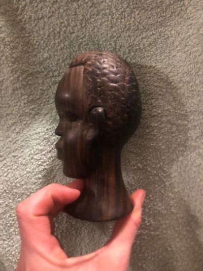 Лот: 21347552. Фото: 1. Африканская статуэтка (голова... Фигурки, статуэтки