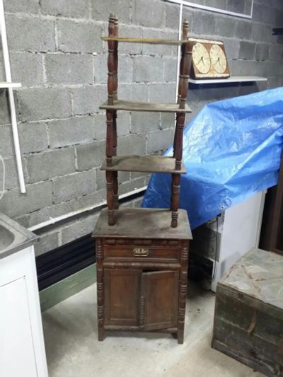 Лот: 7085775. Фото: 1. Продам антикварная этажерка тумба. Мебель