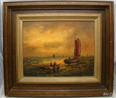 Лот: 17545248. Фото: 1. Картина репродукция винтажная... Другое (антиквариат)