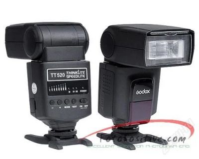 Лот: 1997815. Фото: 1. Фотовспышка TT520. Вспышки, осветители, рассеиватели