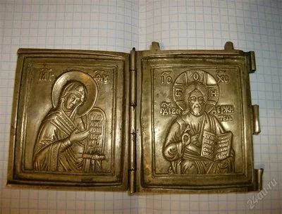 Лот: 1046775. Фото: 1. икона дорожный складень деисус... Другое (коллекционирование, моделизм)