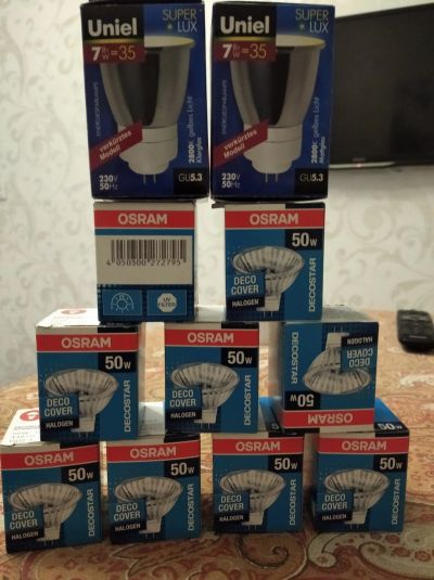 Лот: 16602104. Фото: 1. Лампочки Osram gu 5.3 галоген... Лампочки