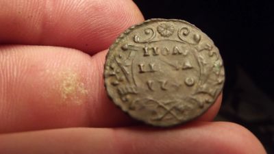 Лот: 11568625. Фото: 1. Очень редкая полушка 1740 года... Россия до 1917 года
