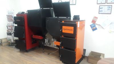 Лот: 11085772. Фото: 1. Твердотопливный котел "Вулкан". Отопительные котлы, печи