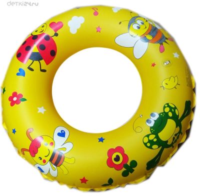 Лот: 11479839. Фото: 1. Надувной круг желтый "Животные... Плавание