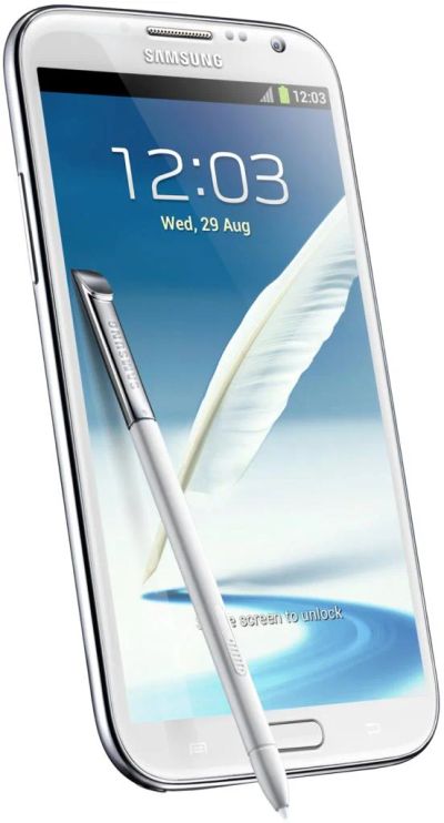 Лот: 3539757. Фото: 1. Samsung Galaxy Note II White GT-N7100... Смартфоны
