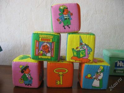 Лот: 939448. Фото: 1. Большие кубики-мякиши "Сказки". Развивающие