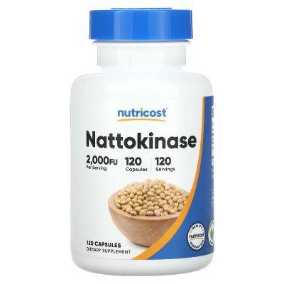 Лот: 23138854. Фото: 1. Nutricost, Наттокиназа, 2000 FU... Другое (красота и здоровье)
