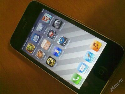 Лот: 1543367. Фото: 1. iPhone 3Gs 16gb white "снеговик... Смартфоны