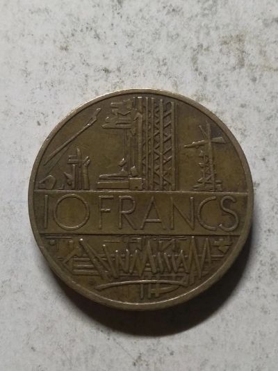 Лот: 16497290. Фото: 1. Франция 10 франков, 1980. Европа