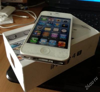 Лот: 2872227. Фото: 1. iphone 4s (64gb) white (белый... Смартфоны