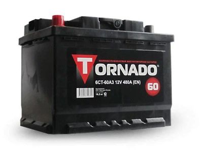 Лот: 10995257. Фото: 1. Аккумулятор Tornado 60 Ач. Бесплатная... Аккумуляторы