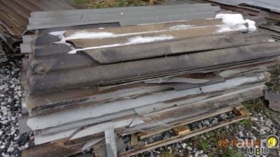 Лот: 13399637. Фото: 1. Вывезу в городе б\у шифер воровайкой... Кровельные материалы