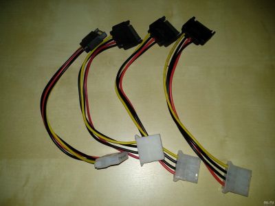 Лот: 15505612. Фото: 1. Переходник Molex - SATA. Шлейфы, кабели, переходники