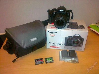 Лот: 1198050. Фото: 1. Canon 400D Kit + сумка + 2 карты... Цифровые зеркальные