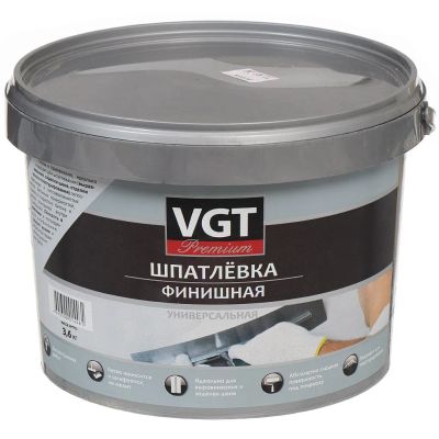 Лот: 24104392. Фото: 1. Шпатлевка VGT, Premium, акриловая... Смеси, шпатлевки, цемент