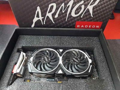 Лот: 20984404. Фото: 1. Видеокарта Msi armor rx 580 8gb. Видеокарты