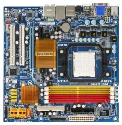 Лот: 495836. Фото: 1. MB GigaByte GA-MA78GM-S2H. Материнские платы