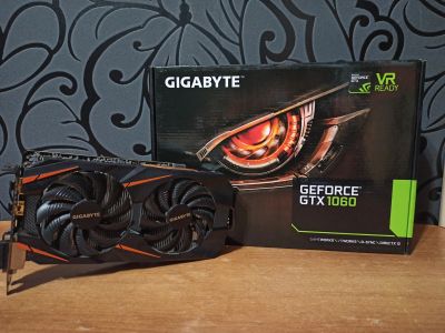 Лот: 17155583. Фото: 1. Видеокарта Gigabyte GTX 1060 3Gb. Видеокарты