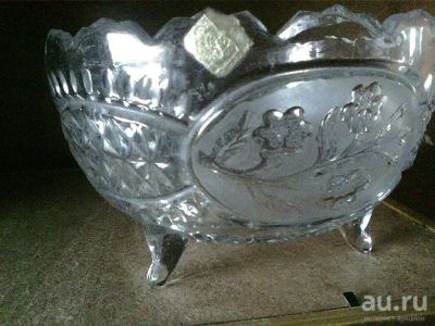 Лот: 13643065. Фото: 1. ваза хрусталь на ножках. Предметы сервировки