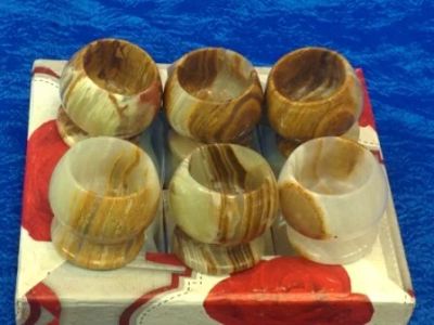 Лот: 10551759. Фото: 1. Набор рюмочек 6 шт 1,5"х 1,5... Рюмки, стопки