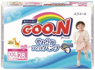 Лот: 6453344. Фото: 1. Трусики-подгузники GOON для девочек... Детская гигиена