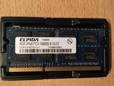 Лот: 10224680. Фото: 1. RAM ОЗУ elpida 4gb 2rx8 pc3-10600s-9-10-f2. Оперативная память