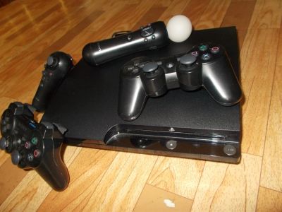 Лот: 3093694. Фото: 1. Playstation 3 slim (320 Gb, прошитая... Игровые приставки, консоли