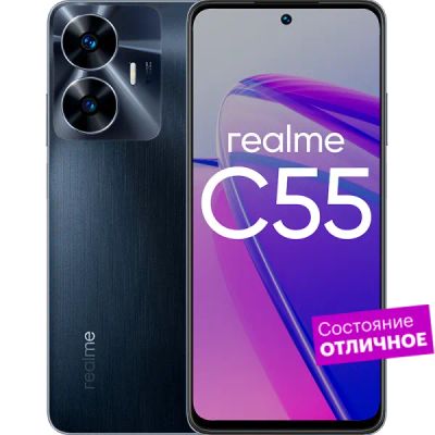 Лот: 22221293. Фото: 1. Смартфон realme C55 256GB Черный... Смартфоны