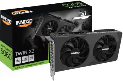 Лот: 25850389. Фото: 1. 8Gb INNO3D RTX 5060 TWIN X2 Новая. Видеокарты