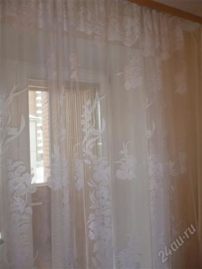 Лот: 2615019. Фото: 1. Тюль 3*2.5 м. Шторы, тюль